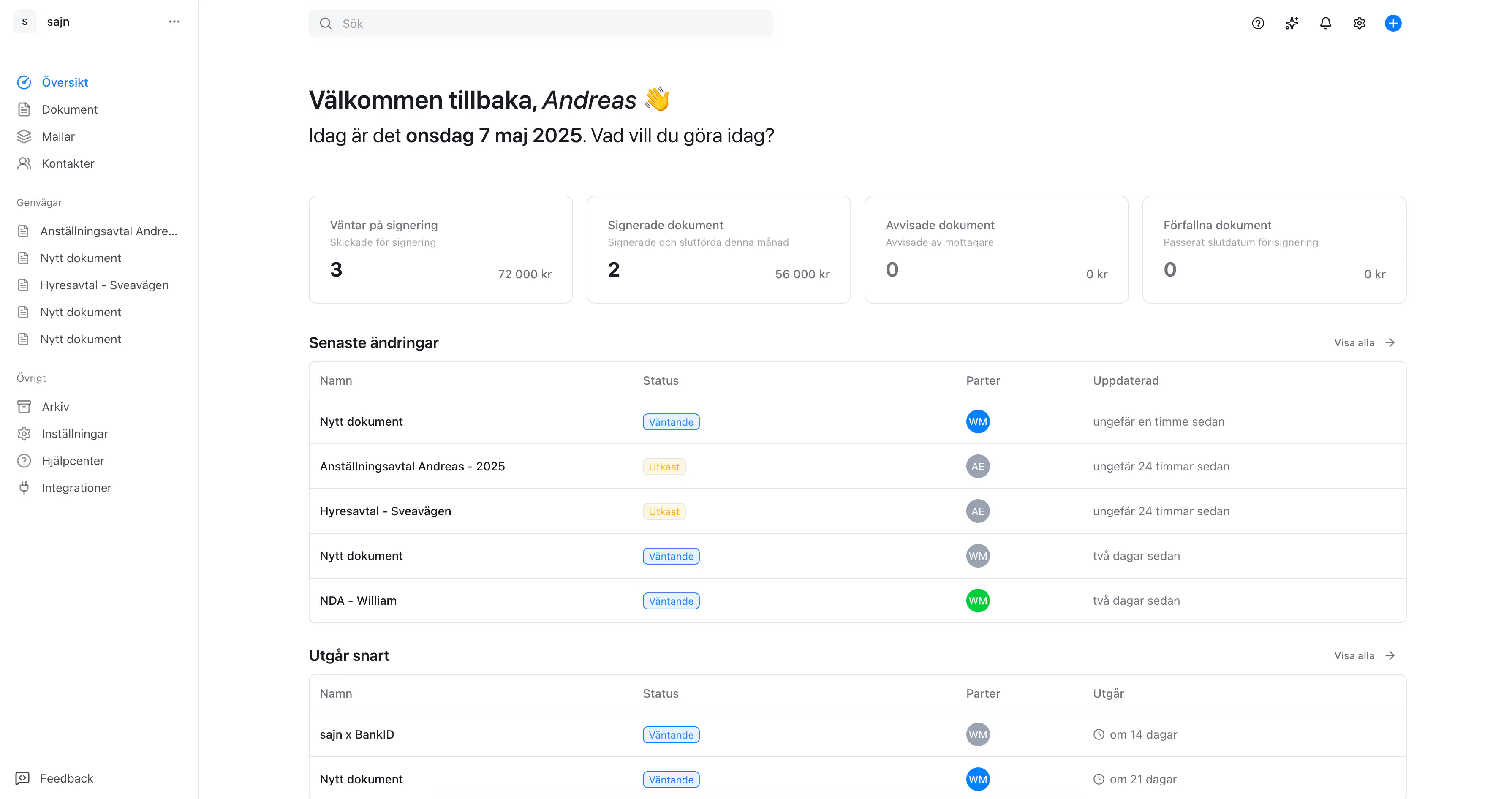 sajn product screenshot